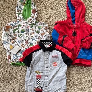 Kids Character Hoodies and Shirt Set